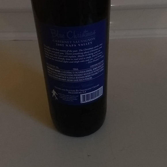 New Elvis Presley Blue Christmas Cabernet Sauvigno - Picture 3 of 4